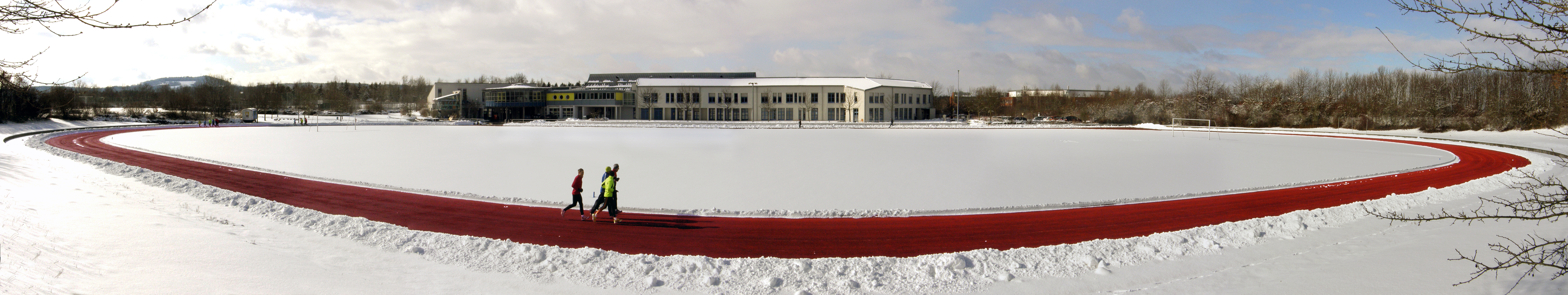 Sportinstitut Winter Laufbahn Panorama